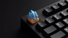 Cargar imagen en el visor de la galería, Goku Super Saiyajin Blue on black keyboard