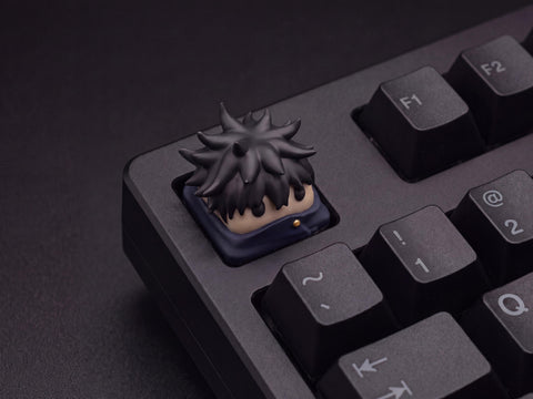Megumi Fushiguro on black keyboard