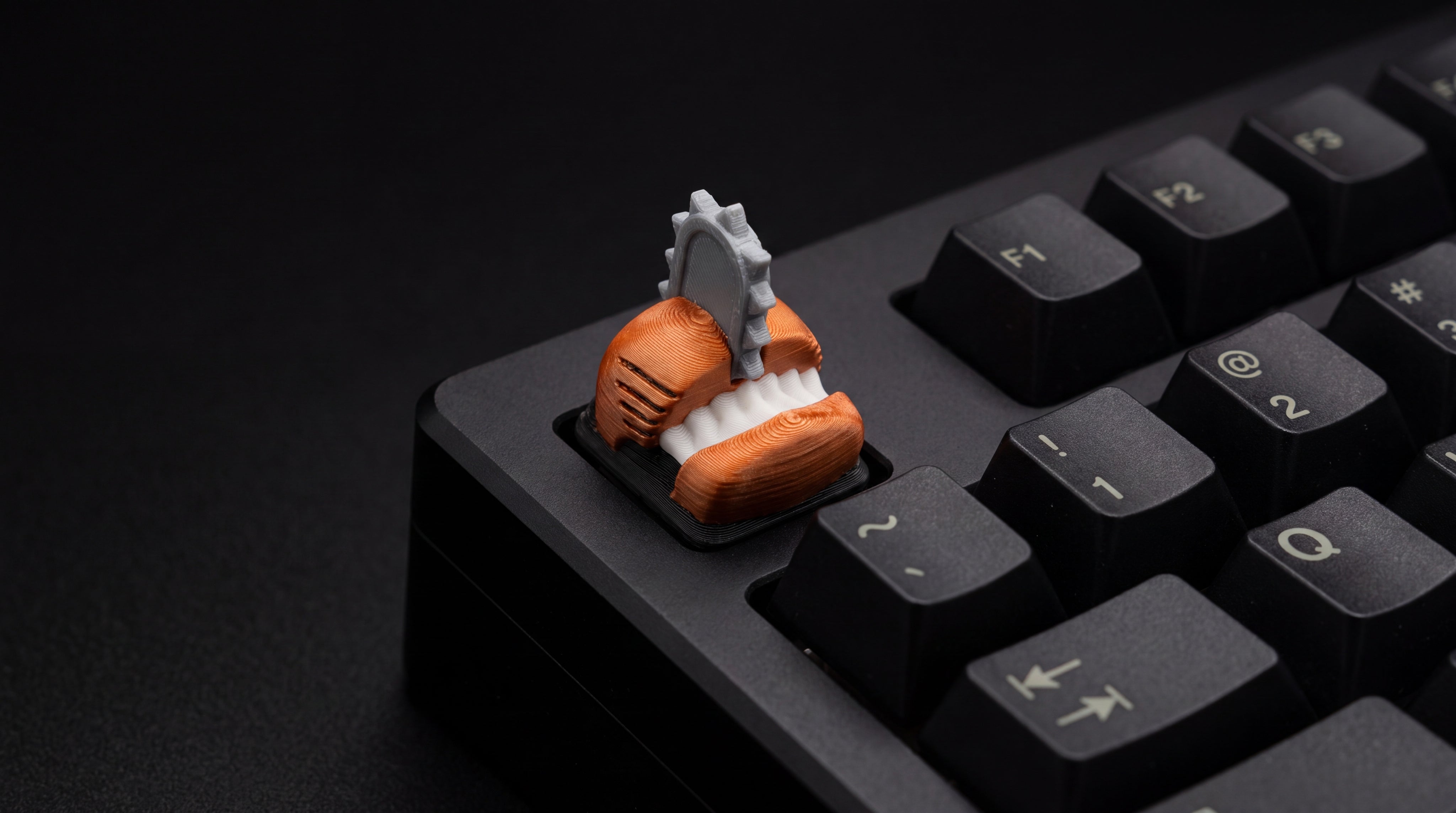 Chainsaw Man on black keyboard