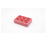 6 espacios / Rosado