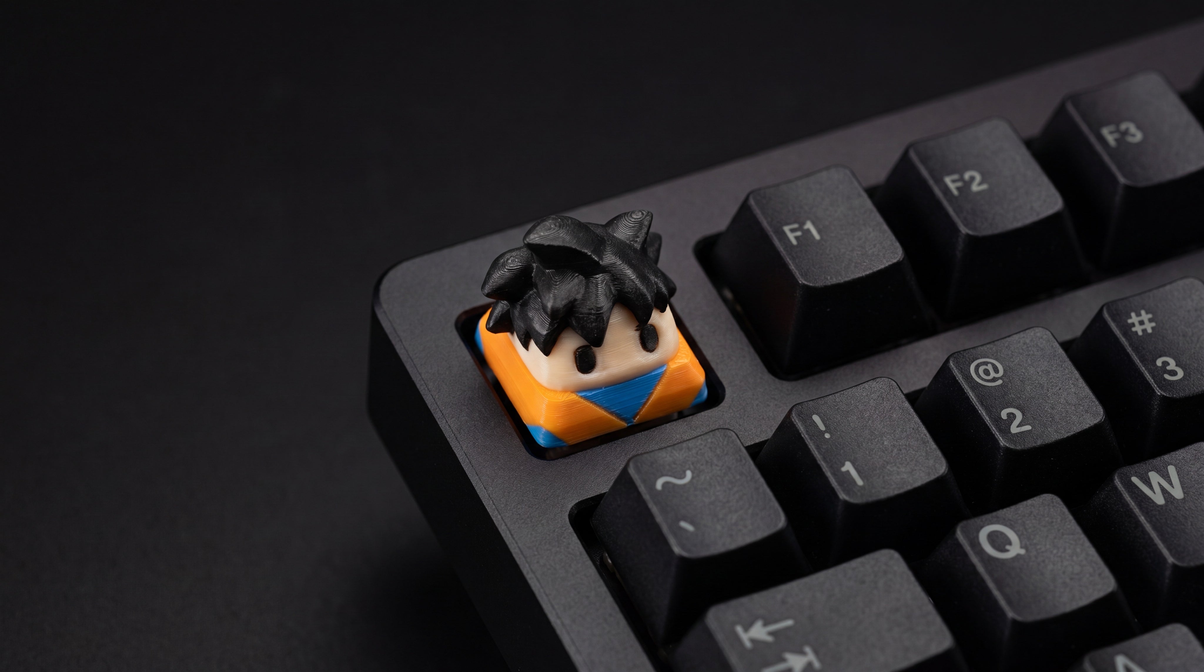 Goku Normal on black keyboard