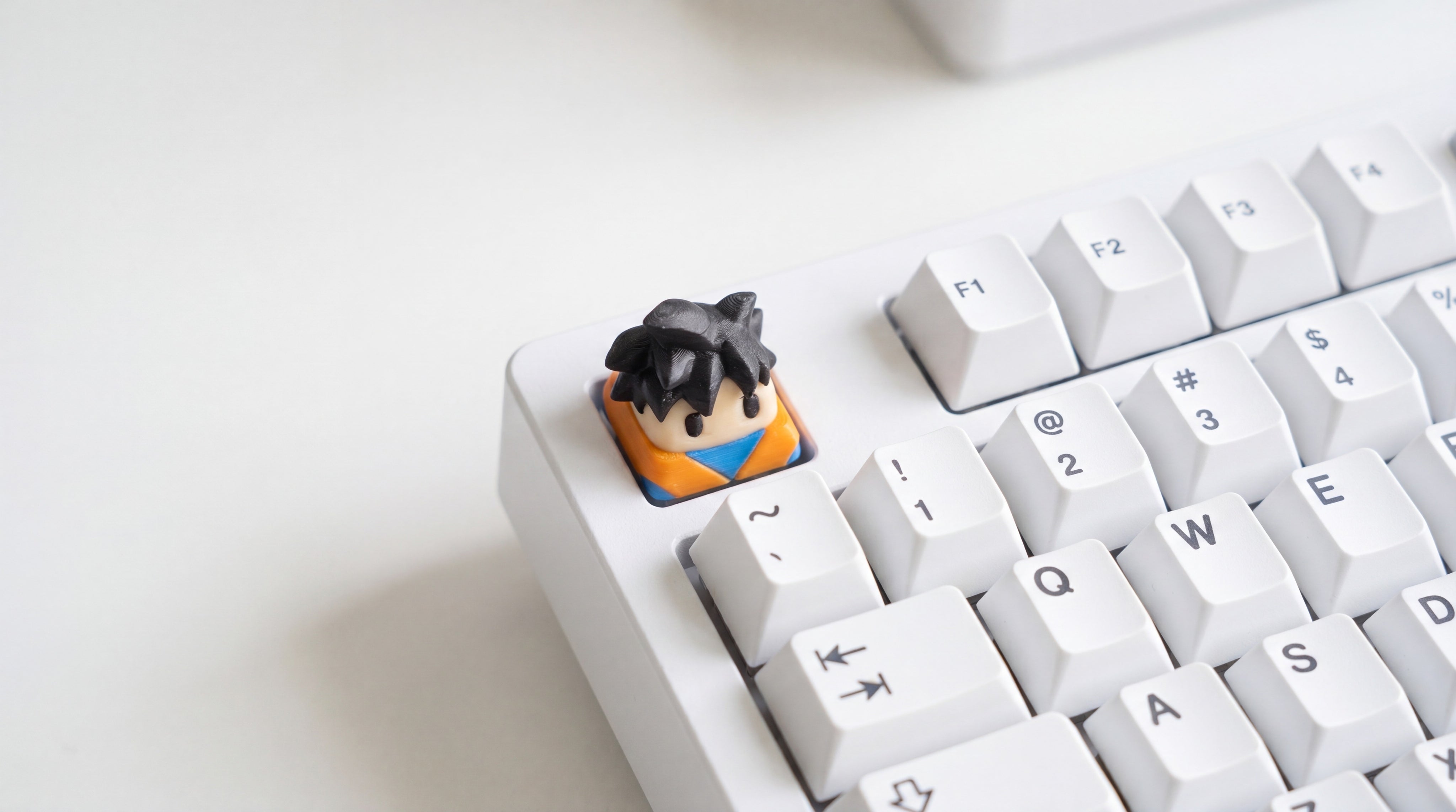 Goku Normal on white keyboard