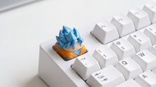 Cargar imagen en el visor de la galería, Goku Super Saiyajin Blue on white keyboard

