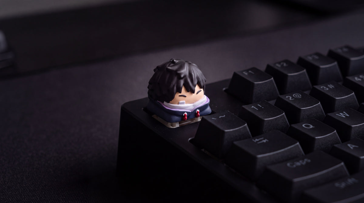 Iso en teclado negro