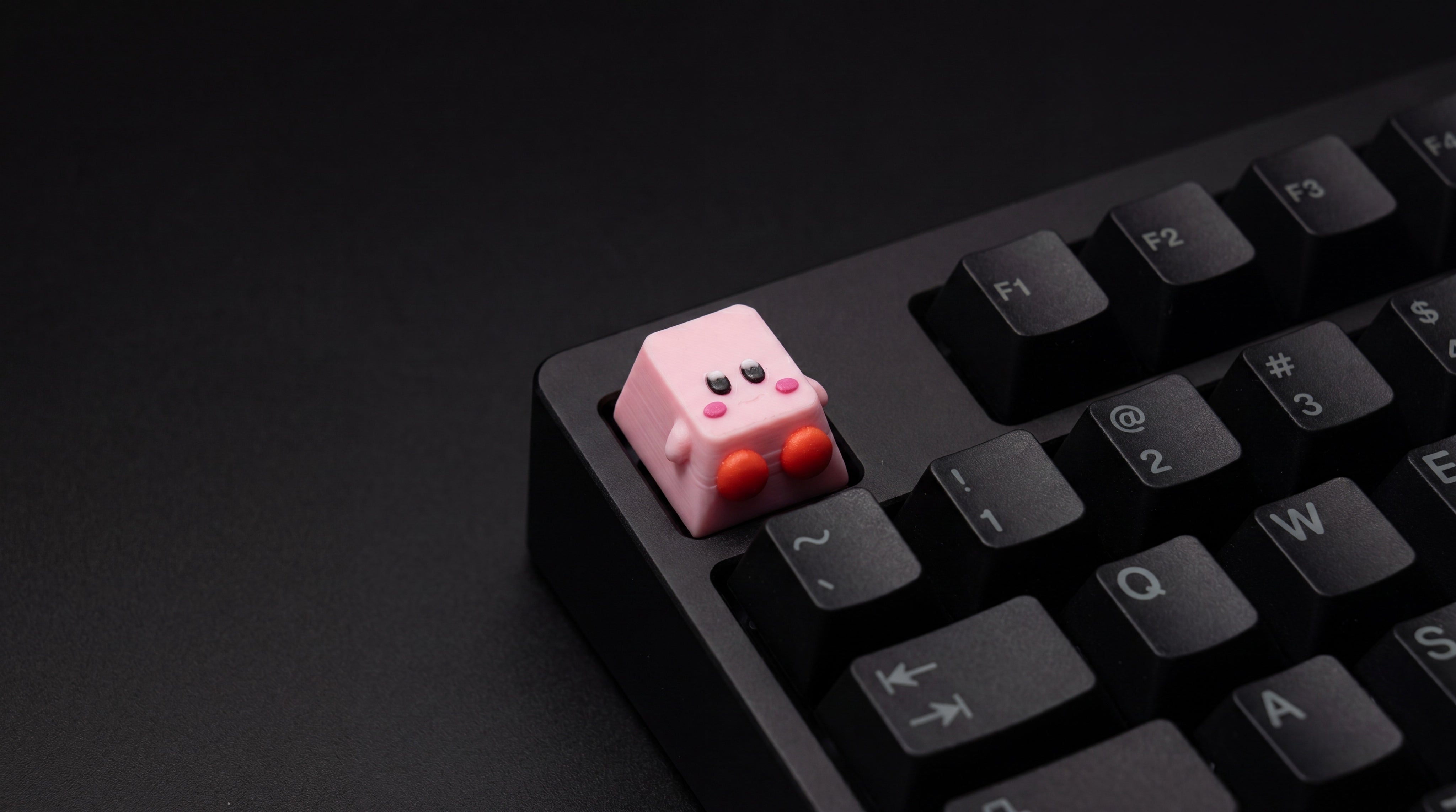 Kirby Normal on black keyboard