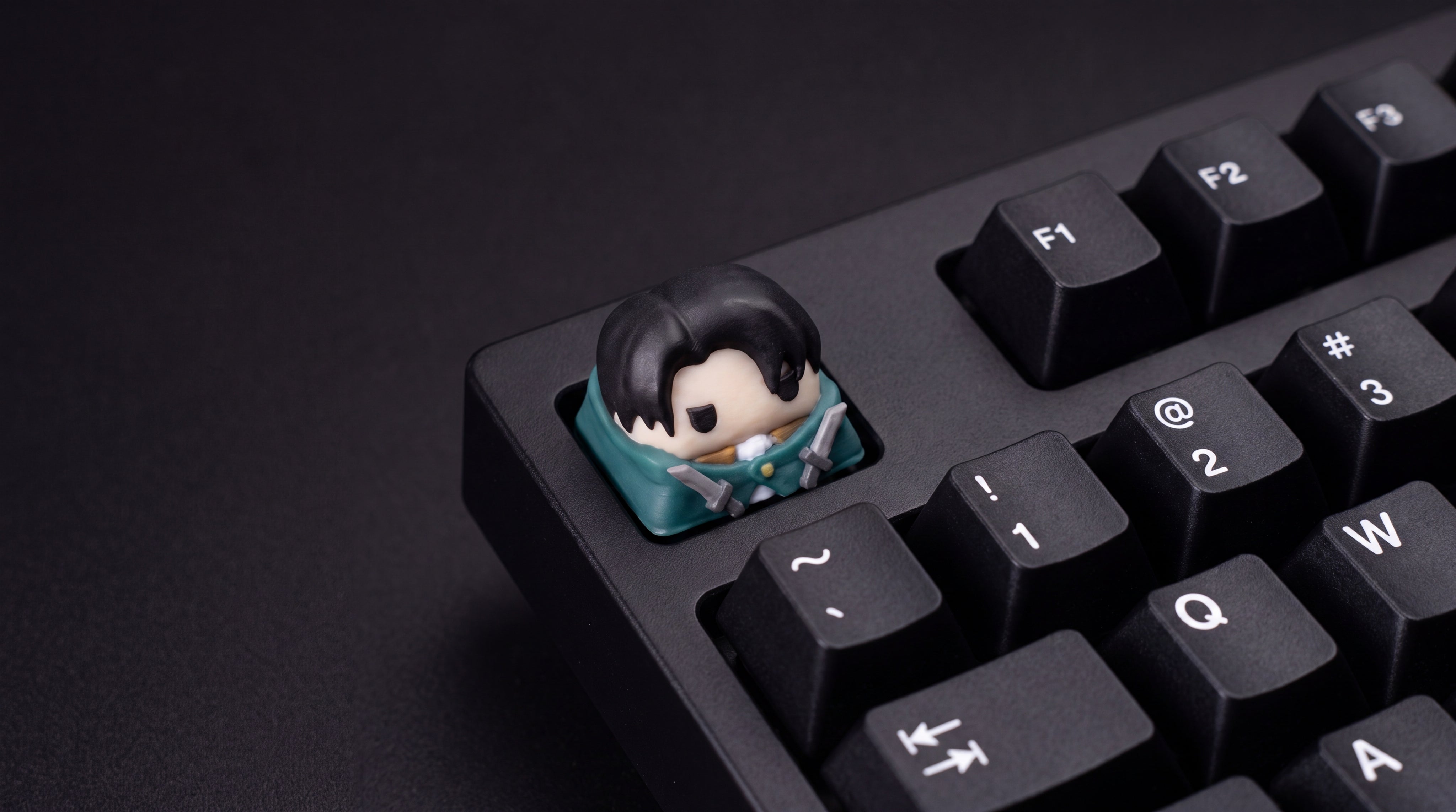 Levi Ackerman Normal on black keyboard
