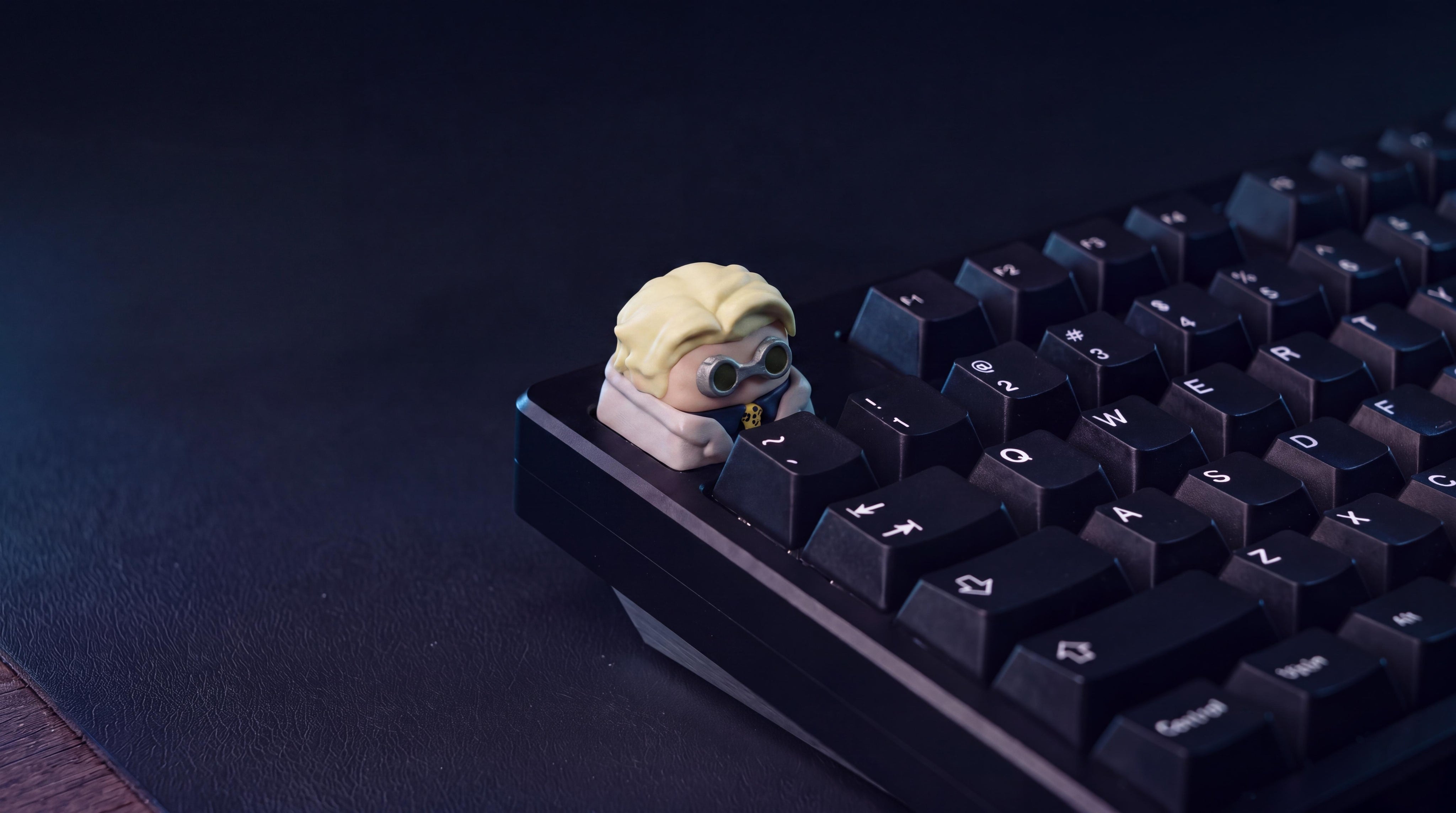 Kento Nanami on black keyboard