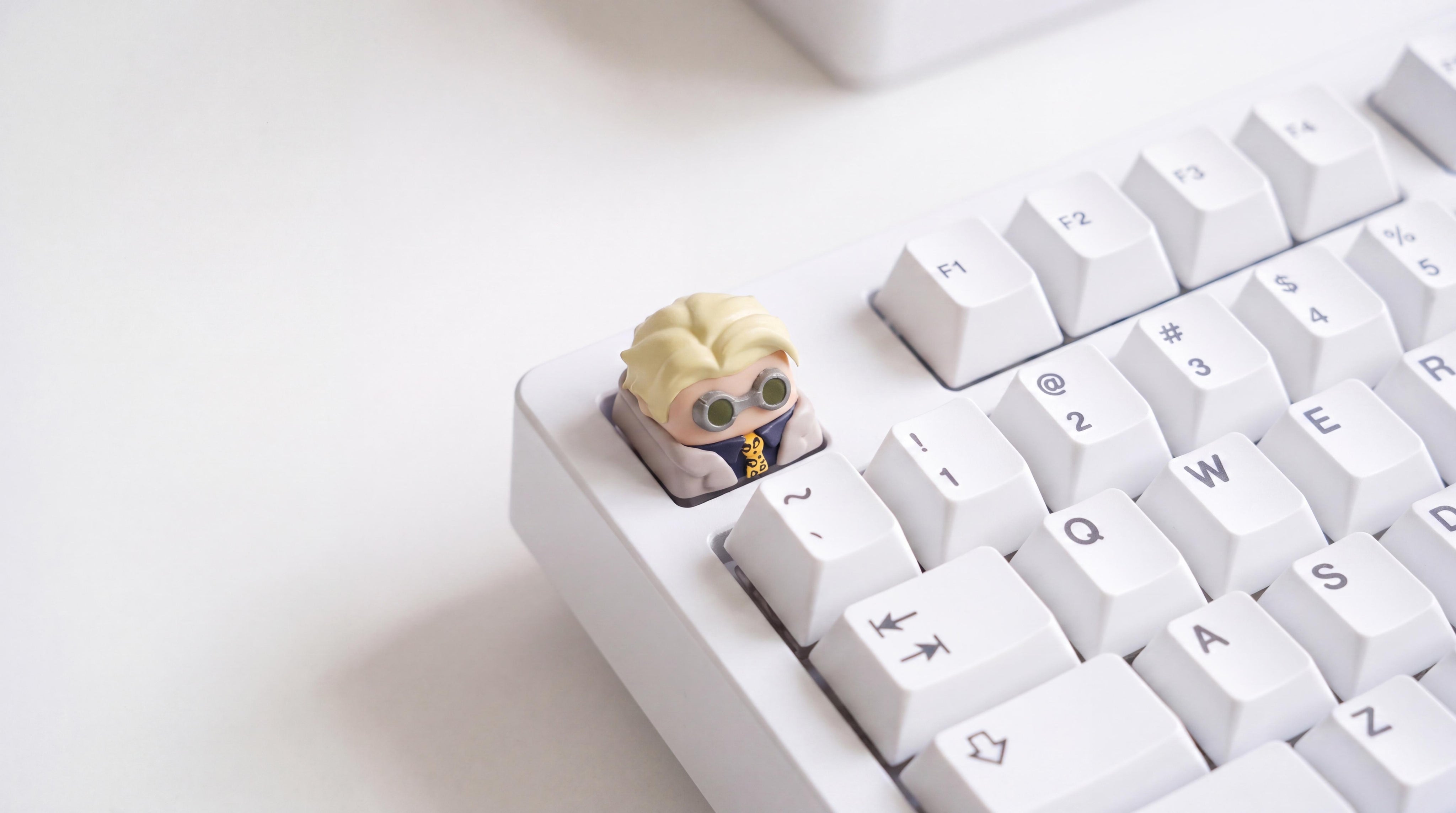 Kento Nanami on white keyboard