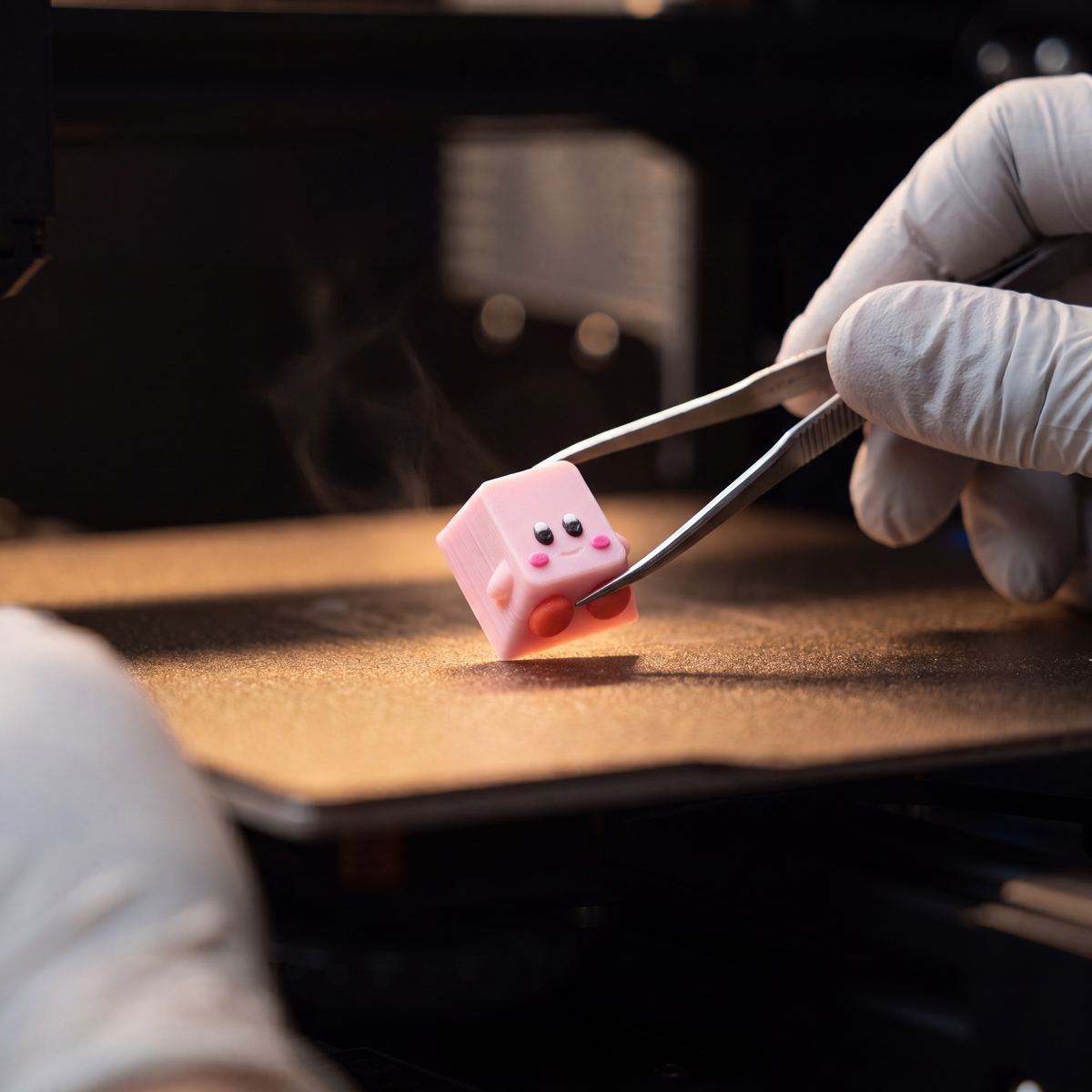 Keycap recién impreso